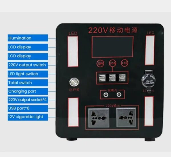 ⁦يو بي إس OKA — باور بانك منزلي للطوارئ (محطة طاقة متنقلة)
قدرة 3000 وات – 300 أمبير
موديل SW-3000⁩ - الصورة ⁦3⁩
