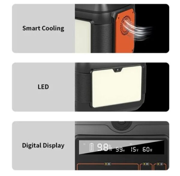 ⁦يو بي إس OKA باور بنك منزلي للطوارئ – محطة طاقة متنقلة 600 وات – موديل OPS600⁩ - الصورة ⁦6⁩