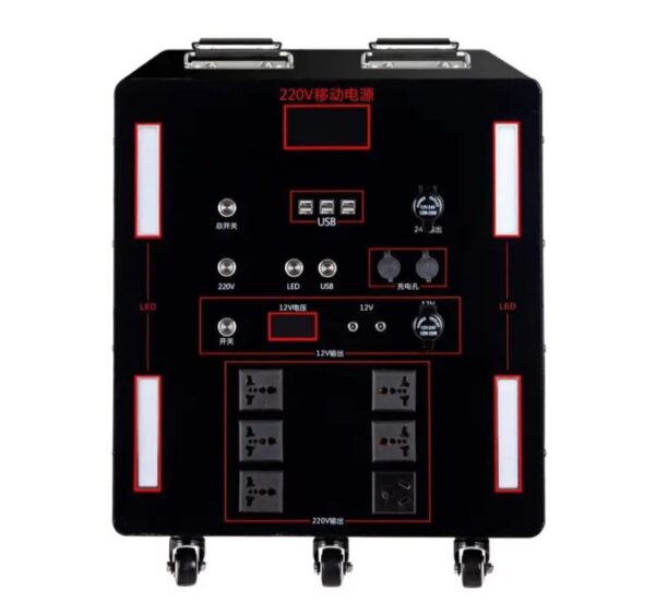 ⁦يو بي إس OKA باور بنك منزلي للطوارئ – محطة طاقة متنقلة 8000 وات / 2400 أمبير – موديل SW-8000⁩ - الصورة ⁦2⁩