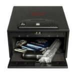 ⁦اوكا خزنة نقود ديجيتال الكترونية مقاومة للحريق والسرقة مع قفل مركب 13.5 * 30.4 * 25.4 سم/ 5.9 كجم – موديل 55E20⁩ - الصورة ⁦3⁩