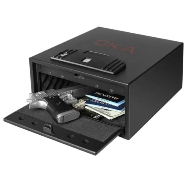 ⁦اوكا خزنة نقود ديجيتال الكترونية مقاومة للحريق والسرقة مع قفل مركب 13.5 * 30.4 * 25.4 سم/ 5.9 كجم – موديل 55E20⁩ - الصورة ⁦2⁩