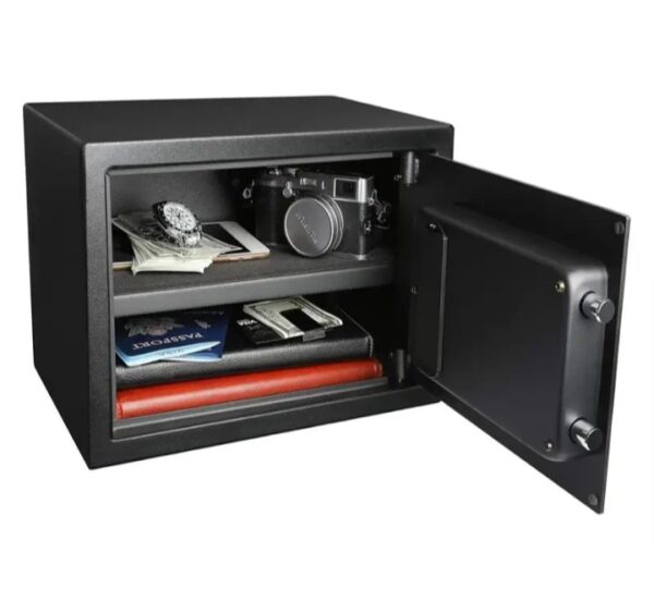 ⁦اوكا خزنة نقود ديجيتال الكترونية مقاومة للحريق والسرقة مع قفل مركب 25 * 35 * 25 سم / 10.3 كجم – موديل 44E20⁩ - الصورة ⁦3⁩