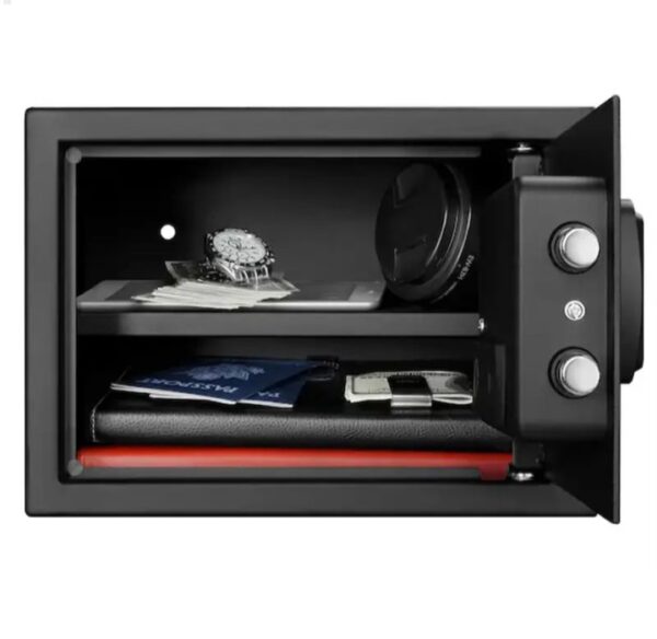 ⁦اوكا خزنة نقود ديجيتال الكترونية مقاومة للحريق والسرقة مع قفل مركب 25 * 35 * 25 سم / 10.3 كجم – موديل 44E20⁩ - الصورة ⁦4⁩