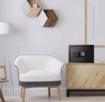 ⁦اوكا خزنة نقود ديجيتال الكترونية مقاومة للحريق والسرقة مع قفل مركب 25 * 35 * 25 سم / 10.3 كجم – موديل 44E20⁩ - الصورة ⁦7⁩