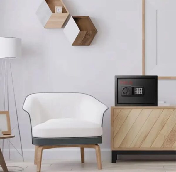 ⁦اوكا خزنة نقود ديجيتال الكترونية مقاومة للحريق والسرقة مع قفل مركب 25 * 35 * 25 سم / 10.3 كجم – موديل 44E20⁩ - الصورة ⁦7⁩