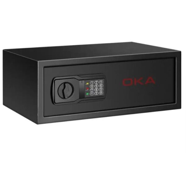 ⁦اوكا خزنة نقود ديجيتال الكترونية مقاومة للحريق والسرقة مع قفل مركب 20 * 52 * 37 سم / 12.6 كجم – موديل 44E30⁩ - الصورة ⁦4⁩
