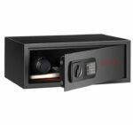 اوكا خزنة نقود ديجيتال الكترونية مقاومة للحريق والسرقة مع قفل مركب 20 * 52 * 37 سم / 12.6 كجم – موديل 44E30