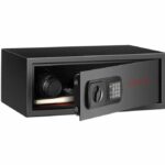 اوكا خزنة نقود ديجيتال الكترونية مقاومة للحريق والسرقة مع قفل مركب 20 * 52 * 37 سم / 12.6 كجم – موديل 44E30