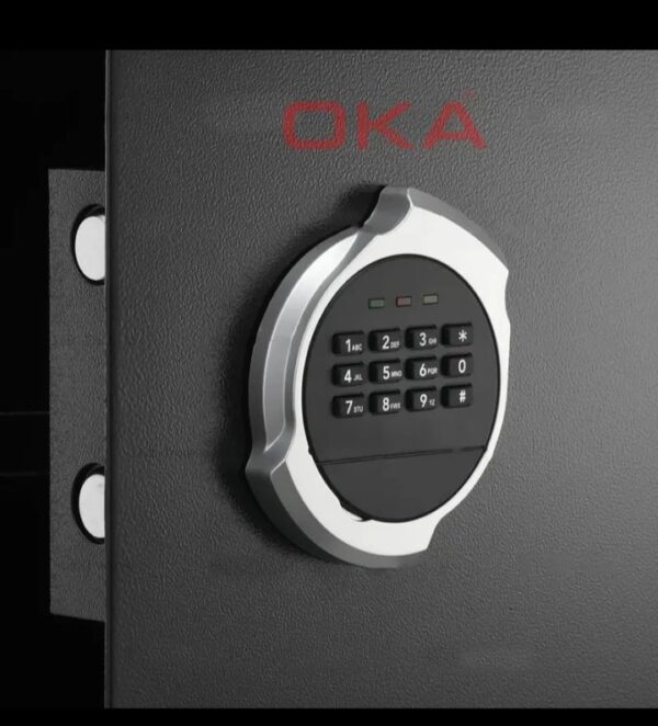 ⁦اوكا خزنة نقود ديجيتال الكترونية مقاومة للحريق والسرقة مع قفل مركب 35 * 43 * 33 سم / 17 كجم – موديل 35ER⁩ - الصورة ⁦3⁩