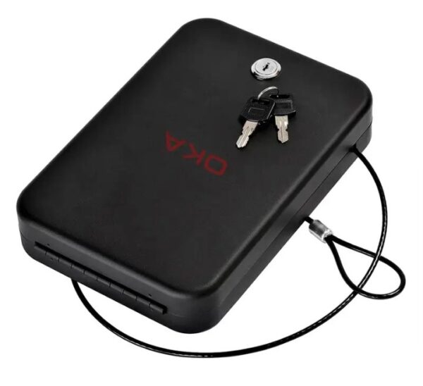 ⁦اوكا خزنة نقود ديجيتال الكترونية مقاومة للحريق والسرقة مع قفل مركب 21.9 * 29.4 * 29.4 سم / 2.3 كجم – موديل 99A10⁩ - الصورة ⁦5⁩