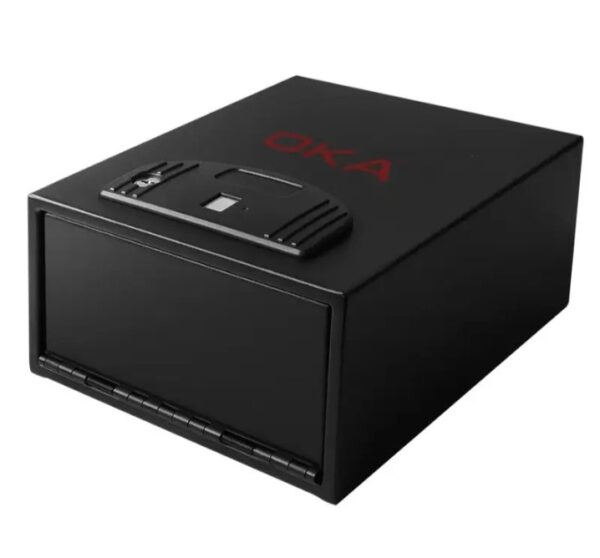 ⁦اوكا خزنة نقود ديجيتال الكترونية مقاومة للحريق والسرقة مع قفل مركب وبصمة اصبع ( Biometric Lock ) 13.5 * 30.4 * 25.4 سم/ 5.9 كجم – موديل 55B20⁩ - الصورة ⁦2⁩