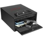 ⁦اوكا خزنة نقود ديجيتال الكترونية مقاومة للحريق والسرقة مع قفل مركب وبصمة اصبع ( Biometric Lock ) 13.5 * 30.4 * 25.4 سم/ 5.9 كجم – موديل 55B20⁩ - الصورة ⁦3⁩