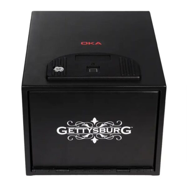 ⁦خزنة نقود ديجيتال إلكترونية من OKA مقاومة للحريق والسرقة بقفل كومبينيشن وبصمة (قفل بيومتري) – مقاس ‎20×30.4×25.4 سم‎ / وزن 7.8 كجم – موديل 55B30⁩ - الصورة ⁦3⁩