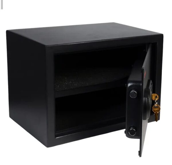 ⁦خزنة نقود ديجيتال إلكترونية من OKA مقاومة للحريق والسرقة بقفل كومبينيشن وبصمة (قفل بيومتري) – مقاس ‎25×35×25 سم‎ / وزن 10.3 كجم – موديل 44B20⁩ - الصورة ⁦7⁩