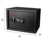 ⁦خزنة نقود ديجيتال إلكترونية من OKA مقاومة للحريق والسرقة بقفل كومبينيشن وبصمة (قفل بيومتري) – مقاس ‎25×35×25 سم‎ / وزن 10.3 كجم – موديل 44B20⁩ - الصورة ⁦6⁩