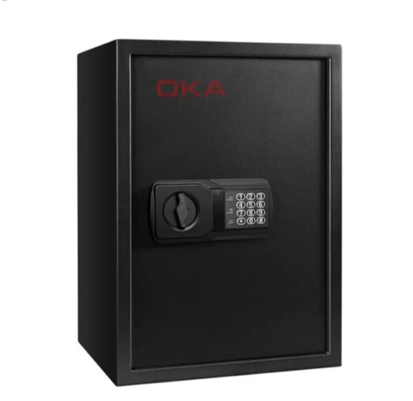 ⁦خزنة نقود ديجيتال إلكترونية من OKA مقاومة للحريق والسرقة بقفل كومبينيشن – مقاس ‎50×35×31 سم‎ / وزن 17 كجم – موديل 44E40⁩ - الصورة ⁦4⁩