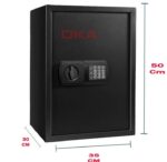 ⁦خزنة نقود ديجيتال إلكترونية من OKA مقاومة للحريق والسرقة بقفل كومبينيشن – مقاس ‎50×35×31 سم‎ / وزن 17 كجم – موديل 44E40⁩ - الصورة ⁦3⁩