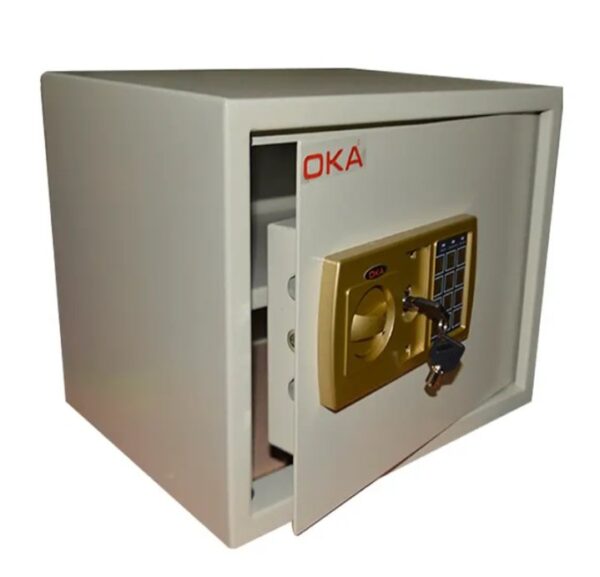 ⁦خزنة نقود ديجيتال إلكترونية من OKA مقاومة للحريق والسرقة بقفل كومبينيشن – وزن 9.5 كجم – موديل OKA-3038⁩ - الصورة ⁦4⁩