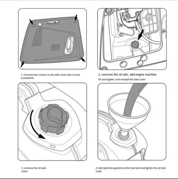 ⁦مولد كهرباء بنزين للطوارئ – 1200 وات / موديل XYG1200I⁩ - الصورة ⁦7⁩
