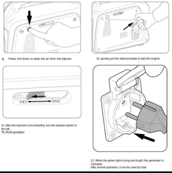 ⁦مولد كهرباء بنزين للطوارئ – 1200 وات / موديل XYG1200I⁩ - الصورة ⁦3⁩