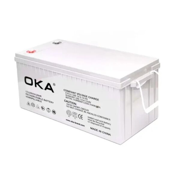 ⁦اوكا بطارية چيل للخلايا الشمسية مصنوعة من مواد عالية الجودة 12 فولت – 200 امبير⁩ - الصورة ⁦5⁩