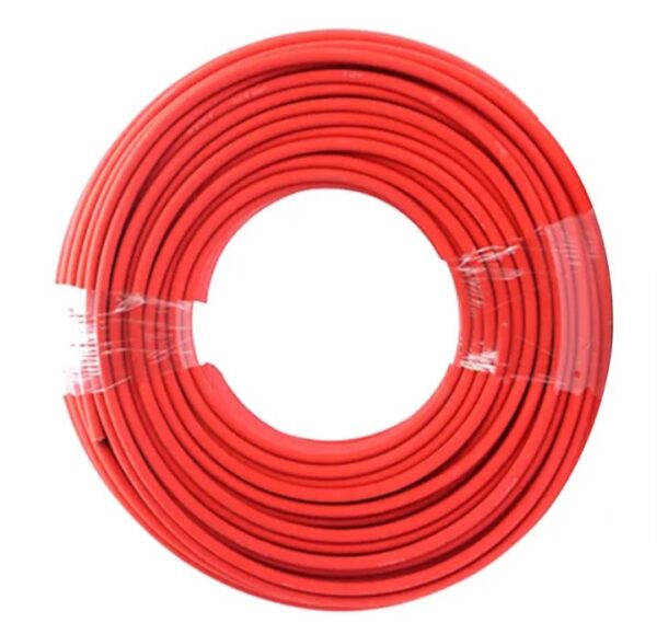 ⁦اوكا كابل DC طاقة شمسية الكهروضوئية أحادي 6 مللي عالي الجودة 100 متر / موديل SSF – لون احمر⁩ - الصورة ⁦4⁩