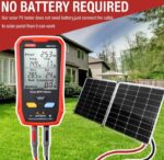 ⁦جهاز قياس الألواح الشمسية الكهروضوئية المتعدد 800 وات – جهاز قياس MPPT للطاقة الشمسية مع شاشة LCD كبيرة فائقة الوضوح أداة مساعدة لاستكشاف أخطاء جهد الدائرة المفتوحة MPPT الذكية وإصلاحها لاختبار الطاقة الشمسية الكهروضوئية / موديل FB673PV⁩ - الصورة ⁦10⁩