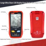 ⁦جهاز قياس الألواح الشمسية الكهروضوئية المتعدد 800 وات – جهاز قياس MPPT للطاقة الشمسية مع شاشة LCD كبيرة فائقة الوضوح أداة مساعدة لاستكشاف أخطاء جهد الدائرة المفتوحة MPPT الذكية وإصلاحها لاختبار الطاقة الشمسية الكهروضوئية / موديل FB673PV⁩ - الصورة ⁦4⁩