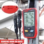 ⁦جهاز قياس الألواح الشمسية الكهروضوئية المتعدد 800 وات – جهاز قياس MPPT للطاقة الشمسية مع شاشة LCD كبيرة فائقة الوضوح أداة مساعدة لاستكشاف أخطاء جهد الدائرة المفتوحة MPPT الذكية وإصلاحها لاختبار الطاقة الشمسية الكهروضوئية / موديل FB673PV⁩ - الصورة ⁦6⁩