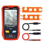 جهاز قياس الألواح الشمسية الكهروضوئية المتعدد 800 وات – جهاز قياس MPPT للطاقة الشمسية مع شاشة LCD كبيرة فائقة الوضوح أداة مساعدة لاستكشاف أخطاء جهد الدائرة المفتوحة MPPT الذكية وإصلاحها لاختبار الطاقة الشمسية الكهروضوئية / موديل FB673PV