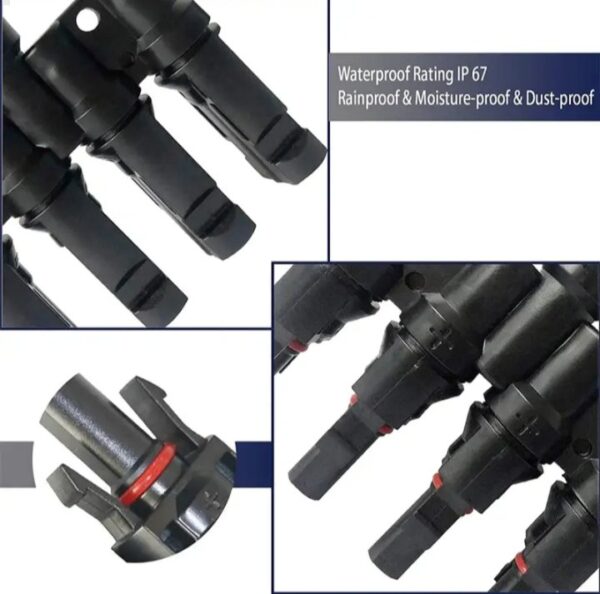 ⁦موصلات فرعة للطاقة الشمسية علي حرف T للتوصيل المتوازي بين الالواح رباعي الاتجاهات⁩ - الصورة ⁦5⁩