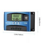 ⁦وحدة تحكم شحن الطاقة الشمسية (12 فولت/24 فولت) 30 أمبير، منظم جهد USB مزدوج⁩ - الصورة ⁦4⁩