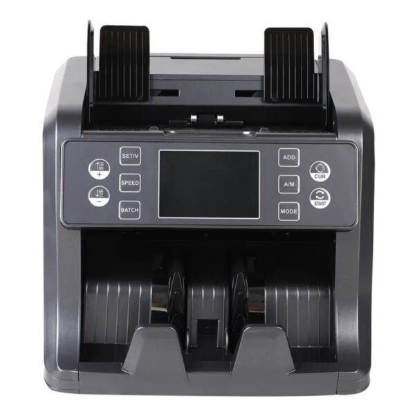 ⁦ماكينة عدّ النقود OKA مزوّدة بخاصية جمع الفئات
مع شاشة خارجية رقمية
موديل OKA-A15⁩ - الصورة ⁦5⁩