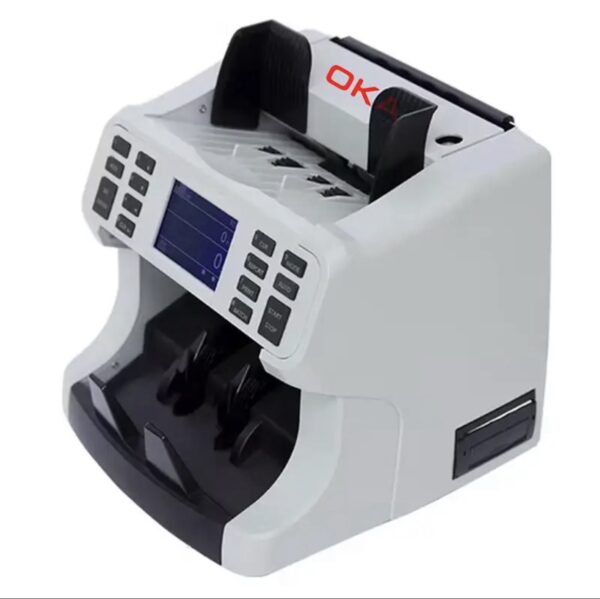 ⁦ماكينة OKA لفرز وعدّ وكشف تزوير العملات
مزودة بطابعة داخلية لطباعة تقرير الأموال
تدعم: الجنيه المصري – الدولار – اليورو
موديل OKA-880P⁩ - الصورة ⁦2⁩