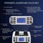⁦ماكينة OKA لفرز وعدّ وكشف تزوير العملات
مزودة بطابعة داخلية لطباعة تقرير الأموال
تدعم: الجنيه المصري – الدولار – اليورو
موديل OKA-880P⁩ - الصورة ⁦4⁩