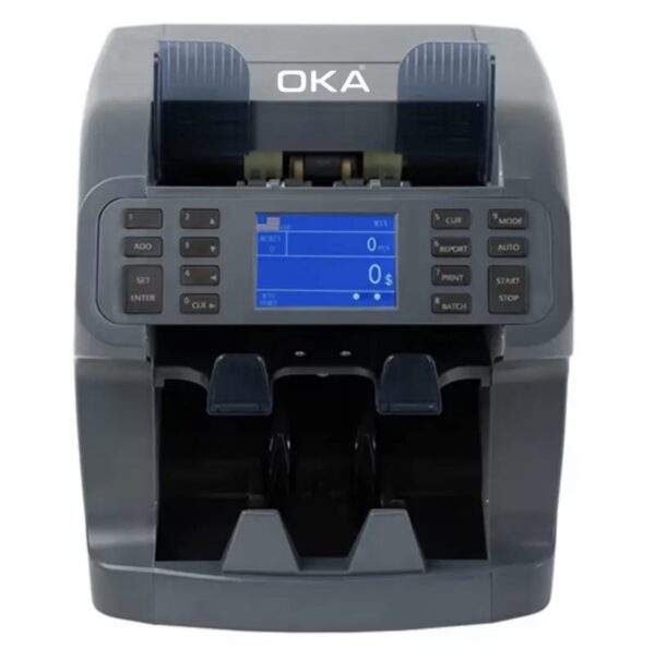 ⁦ماكينة OKA لفرز وعدّ وكشف تزوير العملات
مزودة بطابعة داخلية لطباعة تقرير الأموال
(درجين)
تدعم: الجنيه المصري – الدولار – اليورو – الدولار الأسترالي – الليرة التركية
موديل OKA-900⁩ - الصورة ⁦6⁩