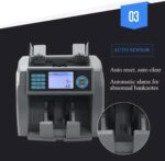 ⁦ماكينة عدّ وفرز العملات OKA
لعدّ وفرز العملات المختلفة وكشف التزوير
(الدولار – اليورو – اليوان الصيني – الليرة التركية)
ويمكن إضافة أي عملة أخرى حسب احتياجك
موديل OKA-MIX104⁩ - الصورة ⁦7⁩