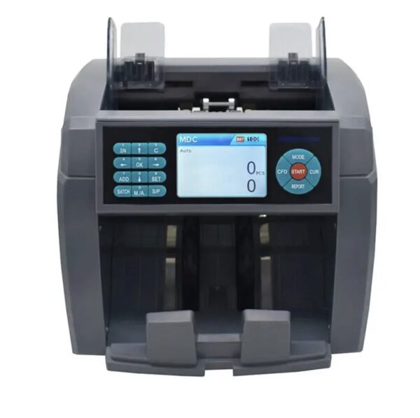 ⁦ماكينة عدّ وفرز العملات OKA
لعدّ وفرز العملات المختلفة وكشف التزوير
(الدولار – اليورو – اليوان الصيني – الليرة التركية)
ويمكن إضافة أي عملة أخرى حسب احتياجك
موديل OKA-MIX104⁩ - الصورة ⁦2⁩