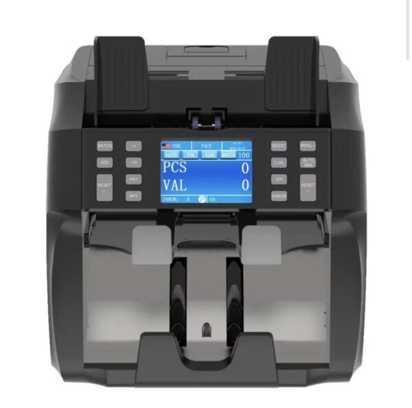 ⁦ماكينة عدّ وفرز العملات OKA
لعدّ وفرز النقود وكشف التزوير
مزودة بطابعة داخلية لطباعة تقارير الأموال
وشاشة لمس لسهولة الاستخدام
(الدولار – اليورو – اليوان الصيني – الليرة التركية)
موديل OKA-4025⁩ - الصورة ⁦2⁩