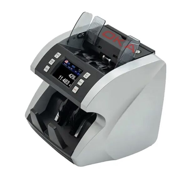 ⁦ماكينة عدّ وفرز العملات OKA
لعدّ وفرز العملات المختلفة وكشف التزوير
(الدولار – اليورو – اليوان الصيني – الليرة التركية)
موديل OKA-MIX101⁩ - الصورة ⁦2⁩
