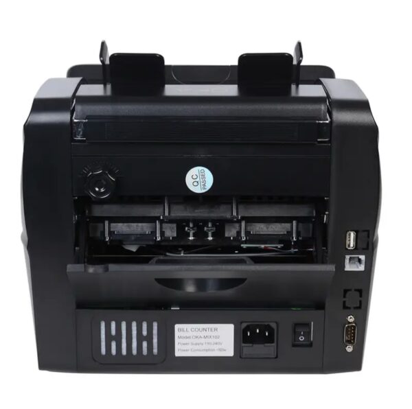 ⁦ماكينة عدّ وفرز العملات OKA
لعدّ وفرز العملات المختلفة وكشف التزوير
(الدولار – اليورو – اليوان الصيني – الليرة التركية)
موديل OKA-MIX102⁩ - الصورة ⁦7⁩