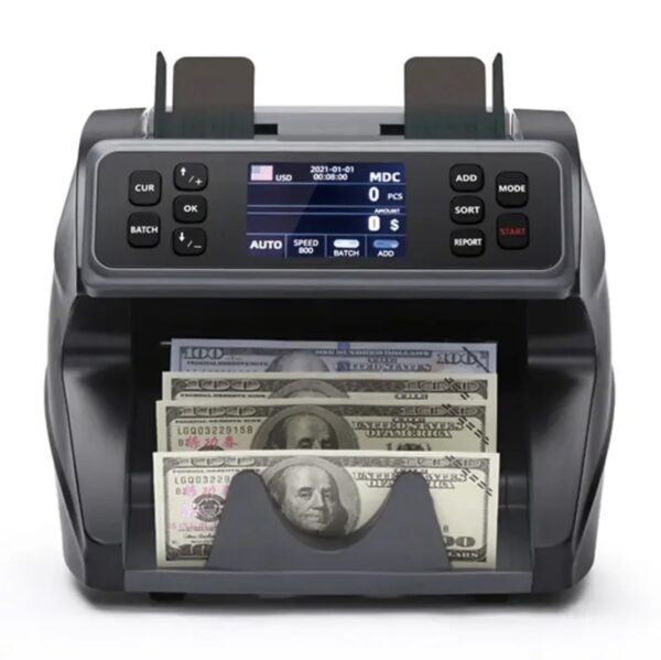 ⁦ماكينة عدّ وفرز العملات المختلفة مع إمكانية كشف التزوير
(الدولار – اليورو – اليوان الصيني – الليرة التركية)
موديل FT-500S⁩ - الصورة ⁦3⁩