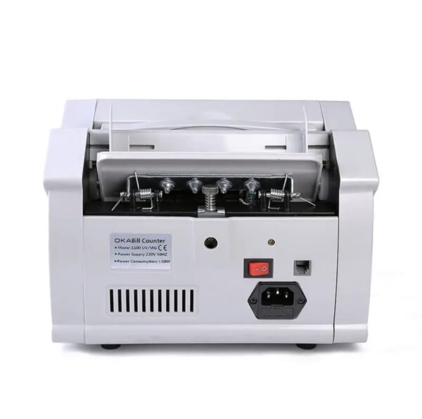 ⁦ماكينة عدّ وكشف تزوير النقود OKA
مزودة بشاشة خارجية رقمية
موديل 1100⁩ - الصورة ⁦5⁩