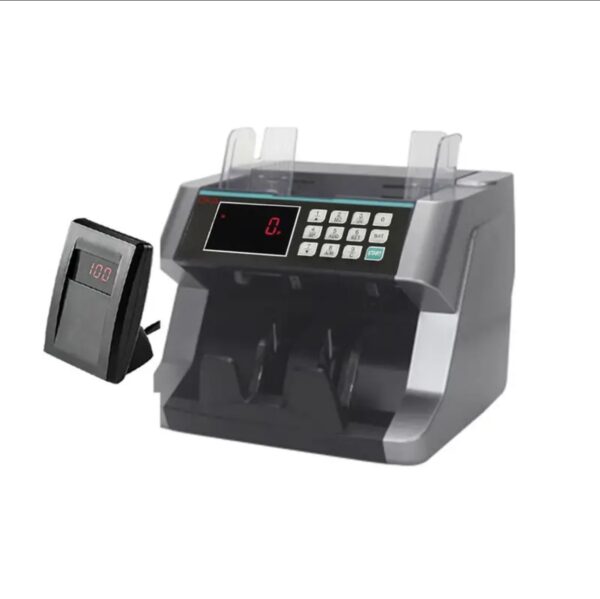 ⁦ماكينة عدّ وكشف تزوير النقود OKA
مزودة بشاشة خارجية رقمية
موديل 8008⁩ - الصورة ⁦2⁩