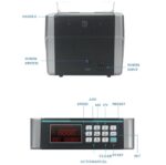 ⁦ماكينة عدّ وكشف تزوير النقود OKA
مزودة بشاشة خارجية رقمية
موديل 8008⁩ - الصورة ⁦5⁩