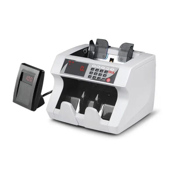 ⁦ماكينة عدّ وكشف تزوير النقود OKA
مزودة بشاشة خارجية رقمية
موديل 6006⁩ - الصورة ⁦2⁩