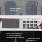 ⁦ماكينة عدّ وكشف تزوير النقود OKA
مزودة بشاشة خارجية رقمية
موديل 6006⁩ - الصورة ⁦5⁩
