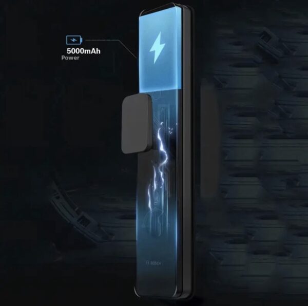 ⁦قفل الكالون الذكي من BOSCH
مناسب لجميع أنواع الأبواب
يعمل ببصمة الإصبع وكلمة المرور والمفتاح والشفرة
ويمكن التحكم فيه من خلال الموبايل
موديل FU8⁩ - الصورة ⁦5⁩