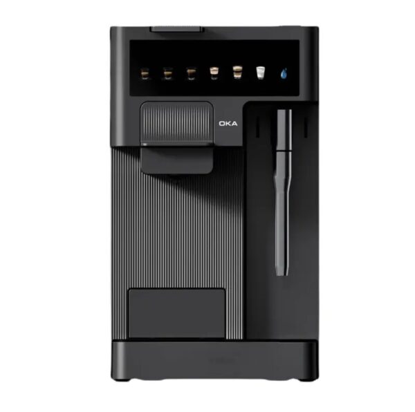 ⁦ماكينة قهوة بالكبسولات والبن المطحون من OKA
لصناعة الإسبريسو والكابتشينو واللاتيه
موديل OKA C100⁩ - الصورة ⁦12⁩