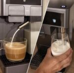 ⁦ماكينة قهوة بالكبسولات والبن المطحون من OKA
لصناعة الإسبريسو والكابتشينو واللاتيه
موديل OKA C100⁩ - الصورة ⁦15⁩